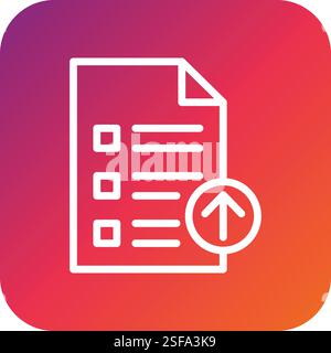 Upload Vector Icon Design Illustration Stock Vector