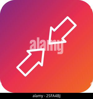 Minimize Vector Icon Design Illustration Stock Vector
