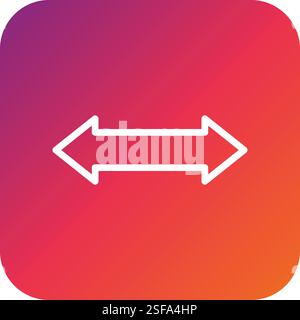 Horizental Vector Icon Design Illustration Stock Vector