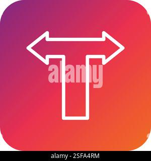 Split Vector Icon Design Illustration Stock Vector