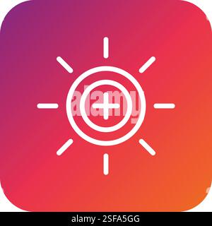 Brightness Vector Icon Design Illustration Stock Vector