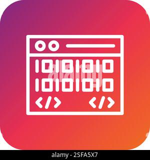 Coding Vector Icon Design Illustration Stock Vector