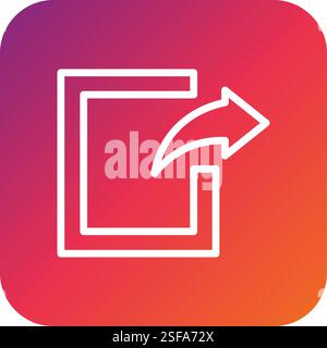 Export Vector Icon Design Illustration Stock Vector