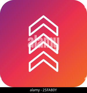 Chevron Vector Icon Design Illustration Stock Vector