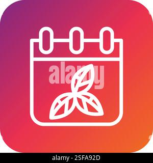 Calendar Vector Icon Design Illustration Stock Vector