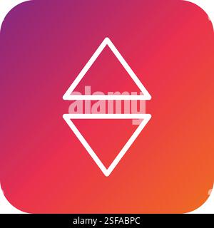 Sort Vector Icon Design Illustration Stock Vector