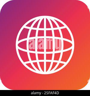 Global Communications Vector Icon Design Illustration Stock Vector