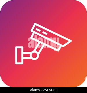 Cctv Vector Icon Design Illustration Stock Vector