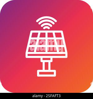 Solar Vector Icon Design Illustration Stock Vector