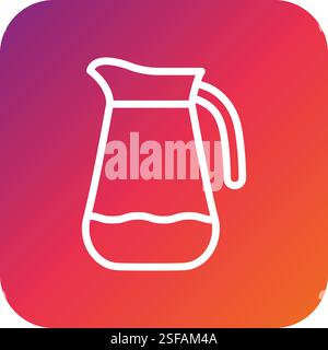 Jug Vector Icon Design Illustration Stock Vector