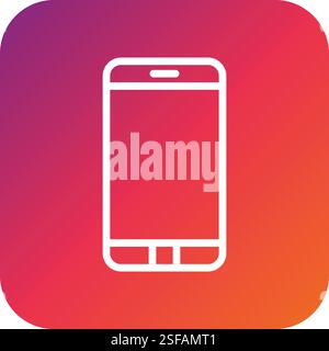 Mobile phone Vector Icon Design Illustration Stock Vector