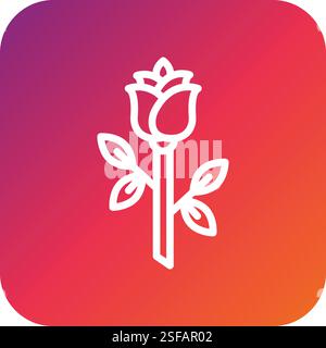 Flower Vector Icon Design Illustration Stock Vector
