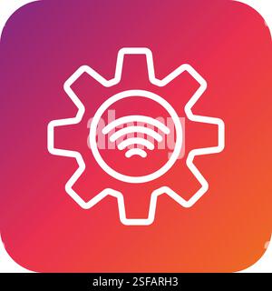 Gear Vector Icon Design Illustration Stock Vector