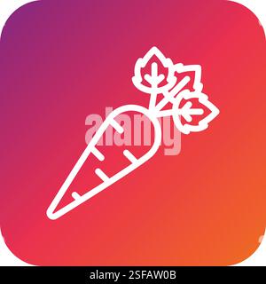 Reddish Vector Icon Design Illustration Stock Vector