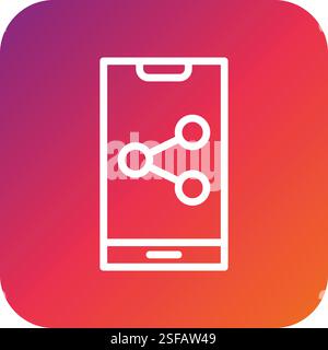 Share Vector Icon Design Illustration Stock Vector