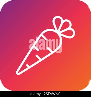 Carrot Vector Icon Design Illustration Stock Vector