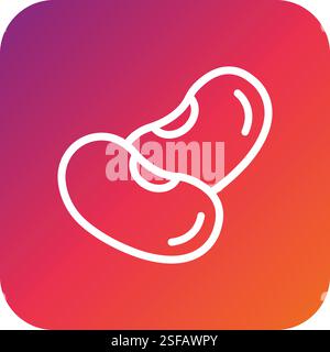 Beans Vector Icon Design Illustration Stock Vector