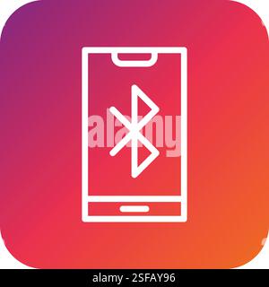 Bluetooth Vector Icon Design Illustration Stock Vector