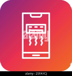 Air Conditioner Vector Icon Design Illustration Stock Vector