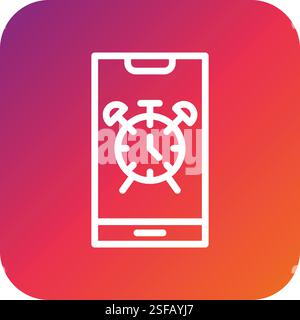 Clock Vector Icon Design Illustration Stock Vector