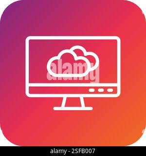 Forecast Vector Icon Design Illustration Stock Vector