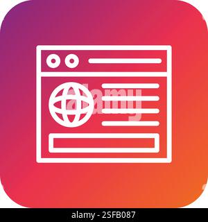 Website Vector Icon Design Illustration Stock Vector