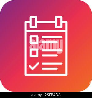 Checklist Vector Icon Design Illustration Stock Vector