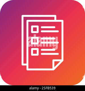 Document Vector Icon Design Illustration Stock Vector