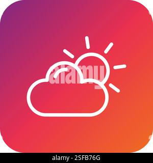 Cloud Vector Icon Design Illustration Stock Vector