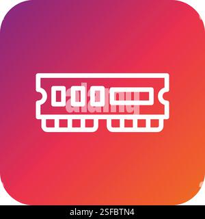 Ram Vector Icon Design Illustration Stock Vector