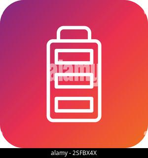 Battery Vector Icon Design Illustration Stock Vector