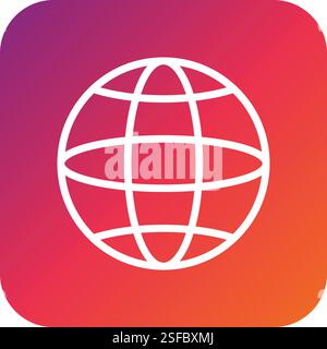 Internet Vector Icon Design Illustration Stock Vector