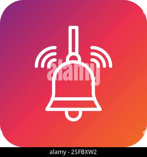 Bell Vector Icon Design Illustration Stock Vector