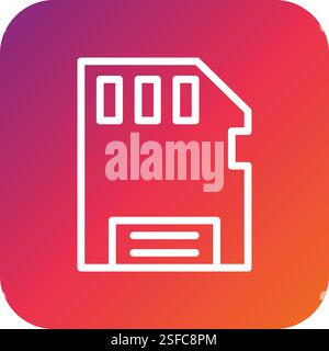 Micro Sd Vector Icon Design Illustration Stock Vector
