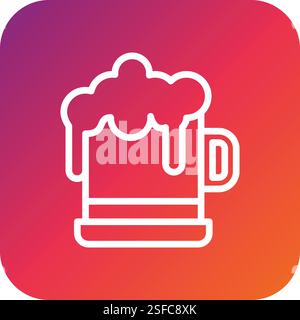 Beer Vector Icon Design Illustration Stock Vector