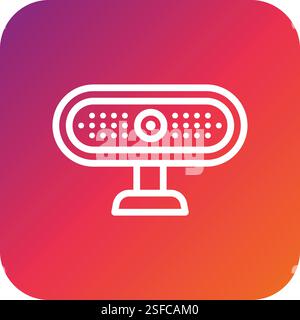 Webcam Vector Icon Design Illustration Stock Vector