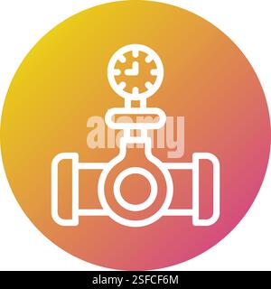Pressure gauge Vector Icon Design Illustration Stock Vector