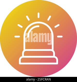 Siren Vector Icon Design Illustration Stock Vector
