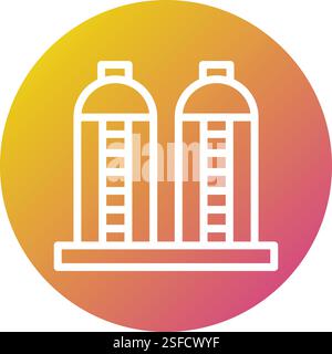 Silo Vector Icon Design Illustration Stock Vector