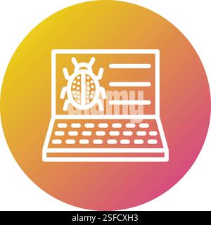 Malware Vector Icon Design Illustration Stock Vector