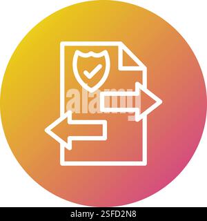 File transfer Vector Icon Design Illustration Stock Vector