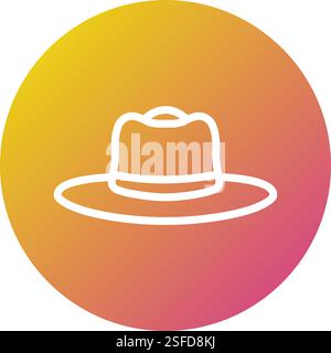 Hat Vector Icon Design Illustration Stock Vector