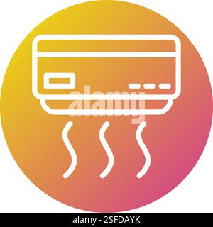 Air conditioner Vector Icon Design Illustration Stock Vector