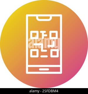 Qr code Vector Icon Design Illustration Stock Vector