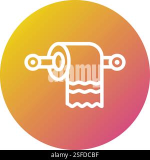 Toilet paper Vector Icon Design Illustration Stock Vector