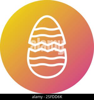 Broken egg Vector Icon Design Illustration Stock Vector