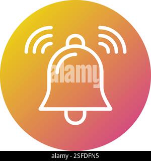 Bell Vector Icon Design Illustration Stock Vector