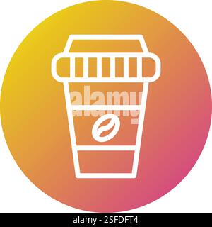 Coffee Vector Icon Design Illustration Stock Vector