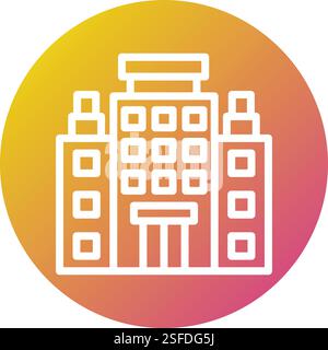 Hotel Vector Icon Design Illustration Stock Vector