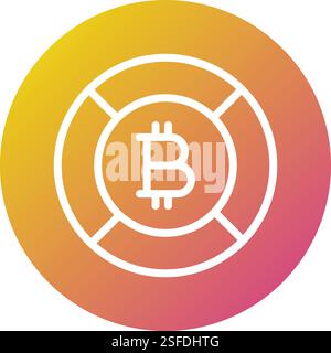 Bitcoin Vector Icon Design Illustration Stock Vector